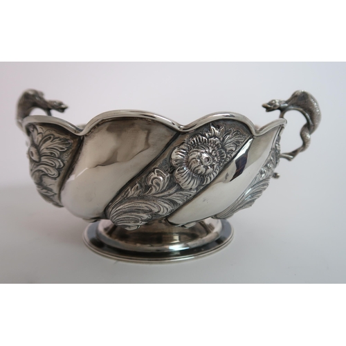 741 - A SILVER FRUIT BOWL