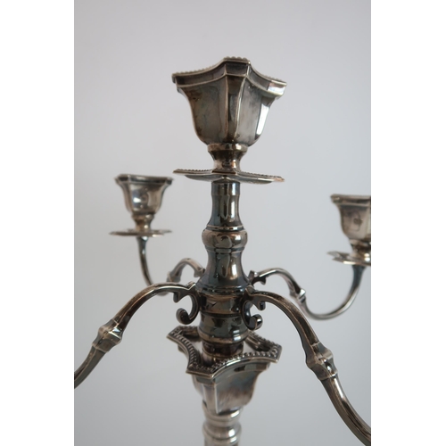 742 - A SILVER FIVE LIGHT CANDELABRUM