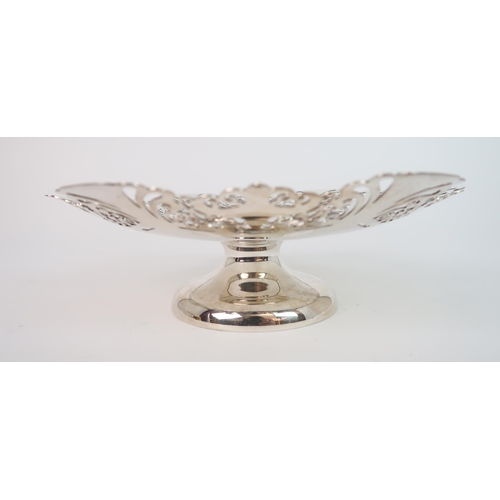 748 - A PAIR OF SILVER PEDESTAL CAKESTANDS