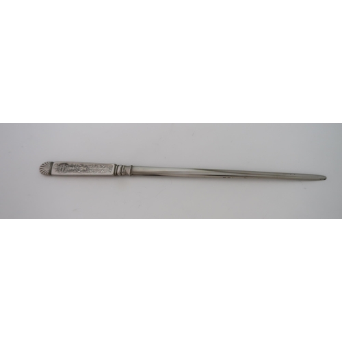 752 - A SILVER LETTER OPENER