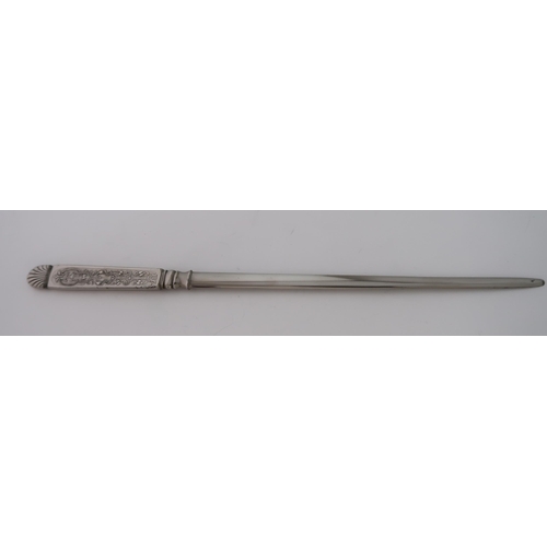 752 - A SILVER LETTER OPENER