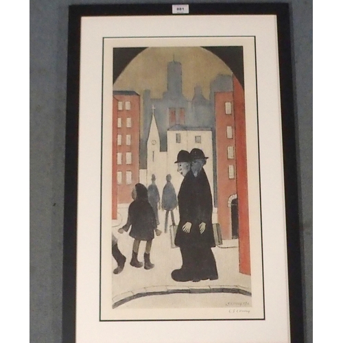 881 - LAURENCE STEPHEN LOWRY RBA  RA (BRITISH 1877-1976)