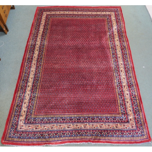 101 - A RED GROUND ARAAK RUG