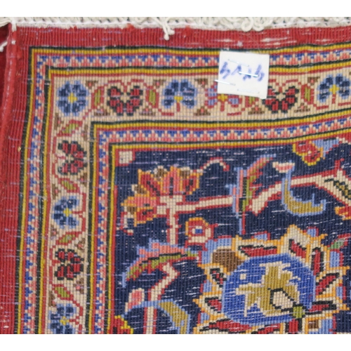 105 - A RED GROUND FINE KESHAN RUG