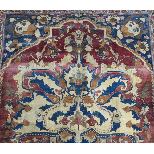 110 - A SILK HERIZ PRAYER RUG