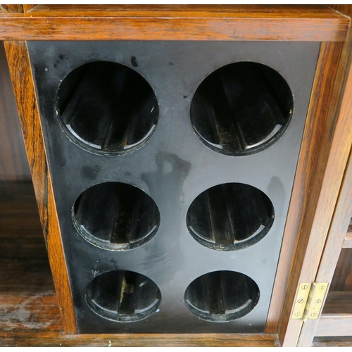 114 - A MID CENTURY ROSEWOOD COCKTAIL CABINET