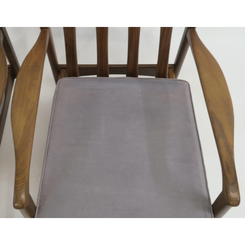 127 - A PAIR OF TOOTHIL MID CENTURY TEAK ARMCHAIRS