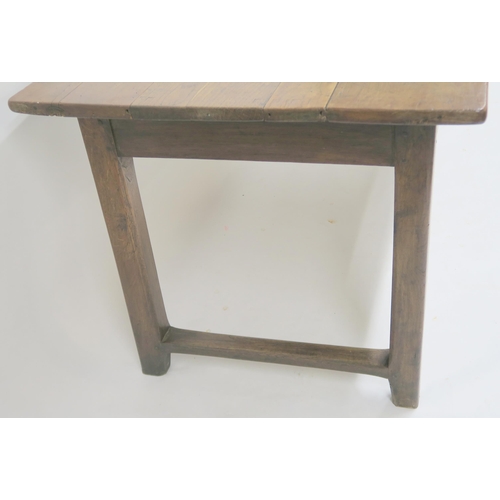 5 - AN 18TH/19TH CENTURY ELM KITCHEN TABLE