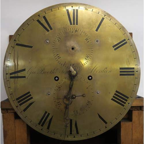 61 - A 19TH CENTURY MAHOGANY LONGCASE CLOCK