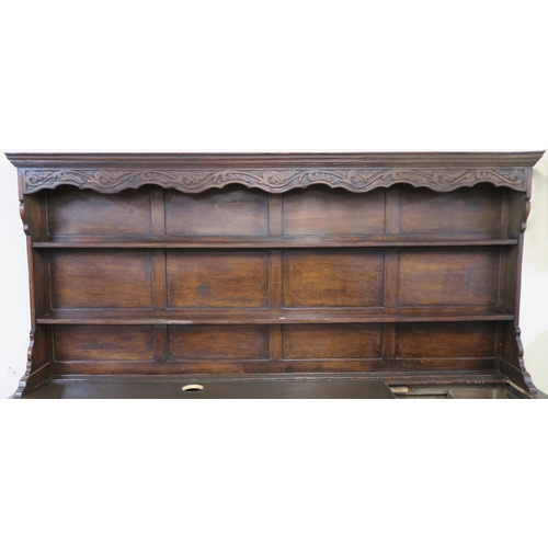 64 - A 20TH CENTURY OAK DRESSER