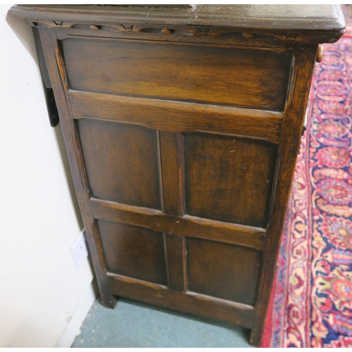 64 - A 20TH CENTURY OAK DRESSER