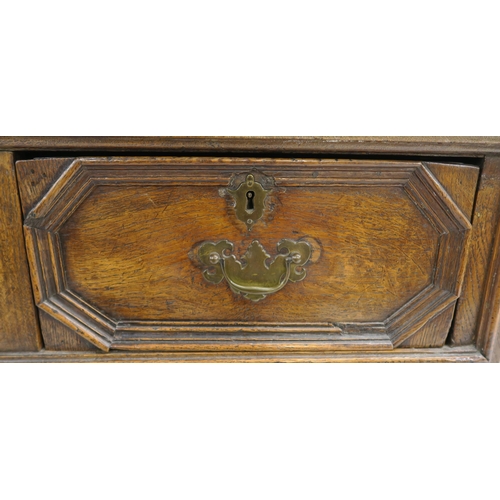 65 - A 17TH CENTURY STYLE OAK PANELLED CHEST