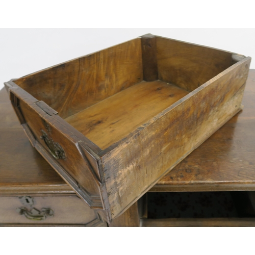 65 - A 17TH CENTURY STYLE OAK PANELLED CHEST