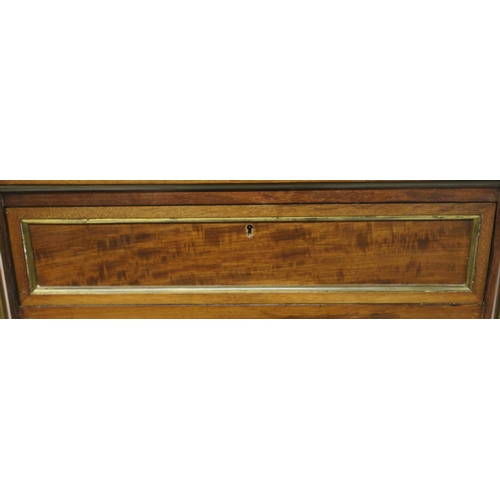 70 - A MAHOGANY CHEST WITH EIGHT GRADUATING DRAWERS