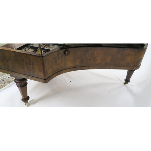 72 - A VICTORIAN ROSEWOOD GRAND PIANO BY COLLARD AND COLLARD