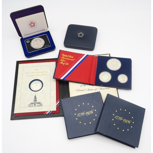 532 - A Medallic History of Medicine limited edition gold on silver coin set together with an Isle of Man ... 