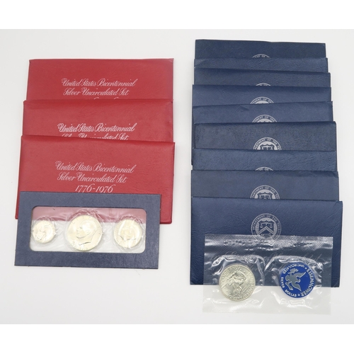 532 - A Medallic History of Medicine limited edition gold on silver coin set together with an Isle of Man ... 