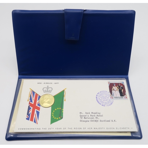 533 - A gold 900/1000 Cook Islands, Proof 100 dollars, 1977, commemorating the Silver Jubilee of Queen Eli... 