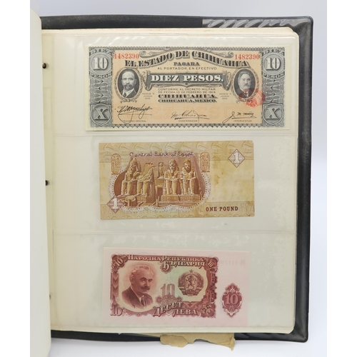 541 - A collection of bank notes with colonial examples, German, Dutch, Indonesian, Caribbean etc