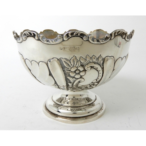 255 - A SILVER ROSEBOWL