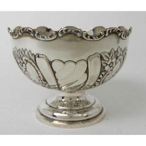 255 - A SILVER ROSEBOWL