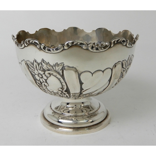 255 - A SILVER ROSEBOWL