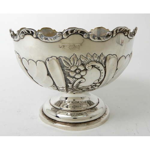 255 - A SILVER ROSEBOWL