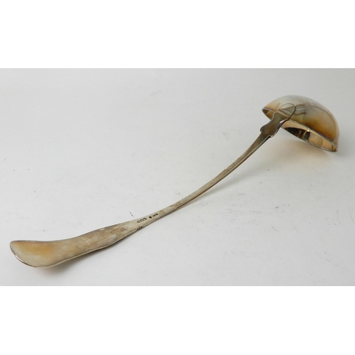 258 - A SILVER SOUP LADLE