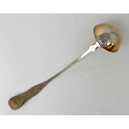 258 - A SILVER SOUP LADLE