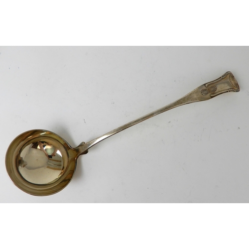 258 - A SILVER SOUP LADLE