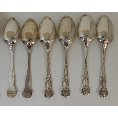 261 - A COMPOSITE PART SUITE OF SILVER CUTLERY