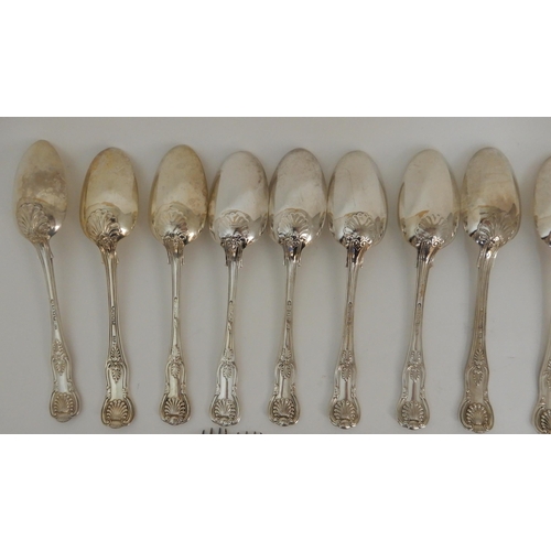 261 - A COMPOSITE PART SUITE OF SILVER CUTLERY