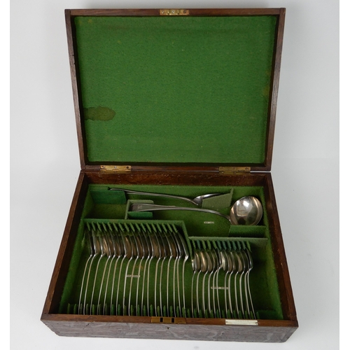 262 - A MATCHED SET OF SILVER CUTLERY