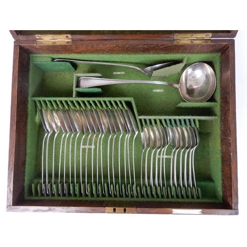 262 - A MATCHED SET OF SILVER CUTLERY