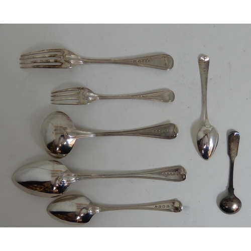 262 - A MATCHED SET OF SILVER CUTLERY