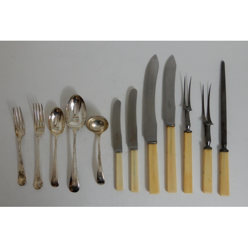 263 - A SEVENTY NINE PIECE SILVER PLATED CUTLERY SET