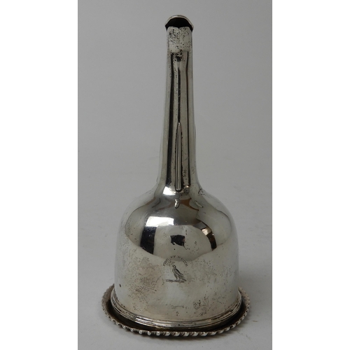 269 - A SILVER WINE FUNNEL