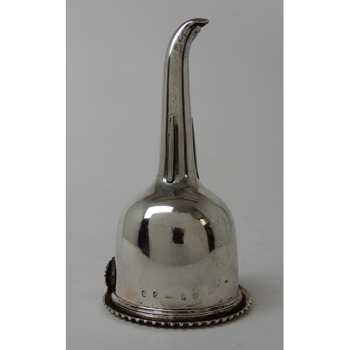 269 - A SILVER WINE FUNNEL