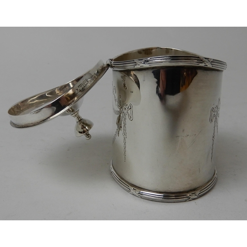 270 - A SILVER TEA CADDY