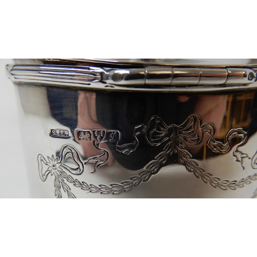 270 - A SILVER TEA CADDY