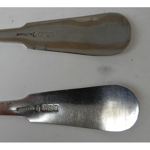 273 - A PAIR OF SILVER BASTING SPOONS