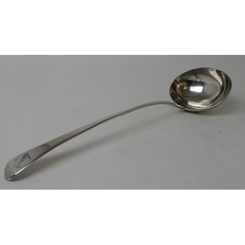 274 - A SILVER SOUP LADLE