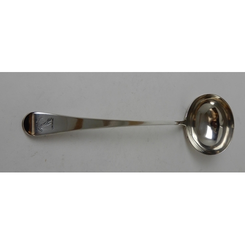 274 - A SILVER SOUP LADLE