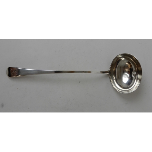 274 - A SILVER SOUP LADLE