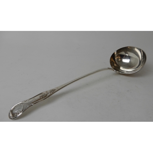 275 - A SILVER SOUP LADLE