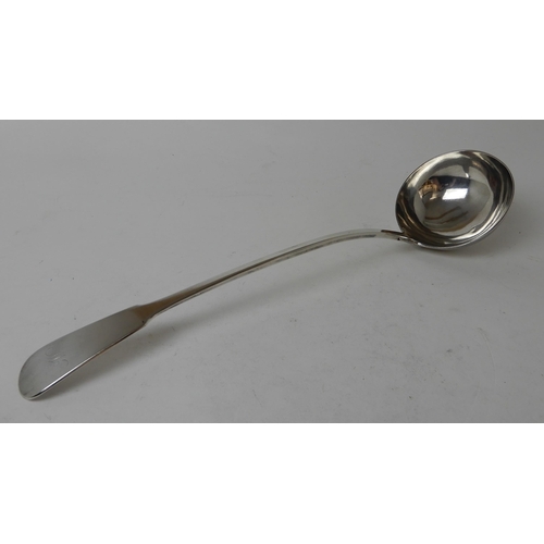 276 - A SILVER SOUP LADLE