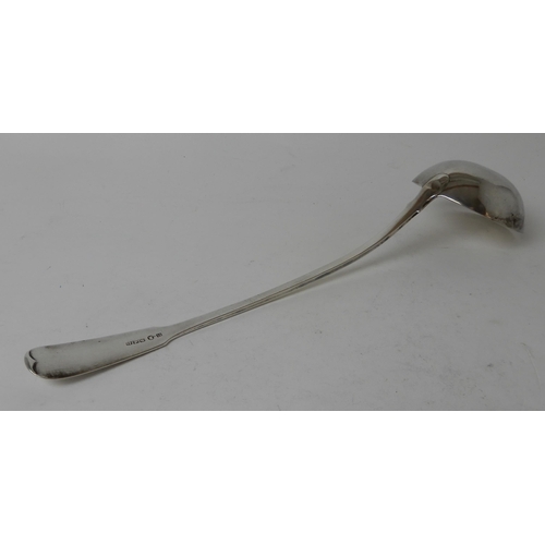 276 - A SILVER SOUP LADLE