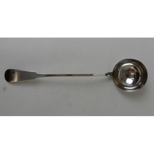 276 - A SILVER SOUP LADLE