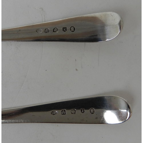 277 - TWO SILVER BASTING SPOONS