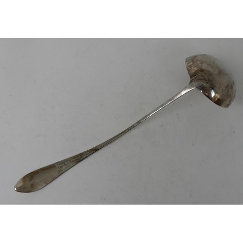 279 - A SILVER SOUP LADLE